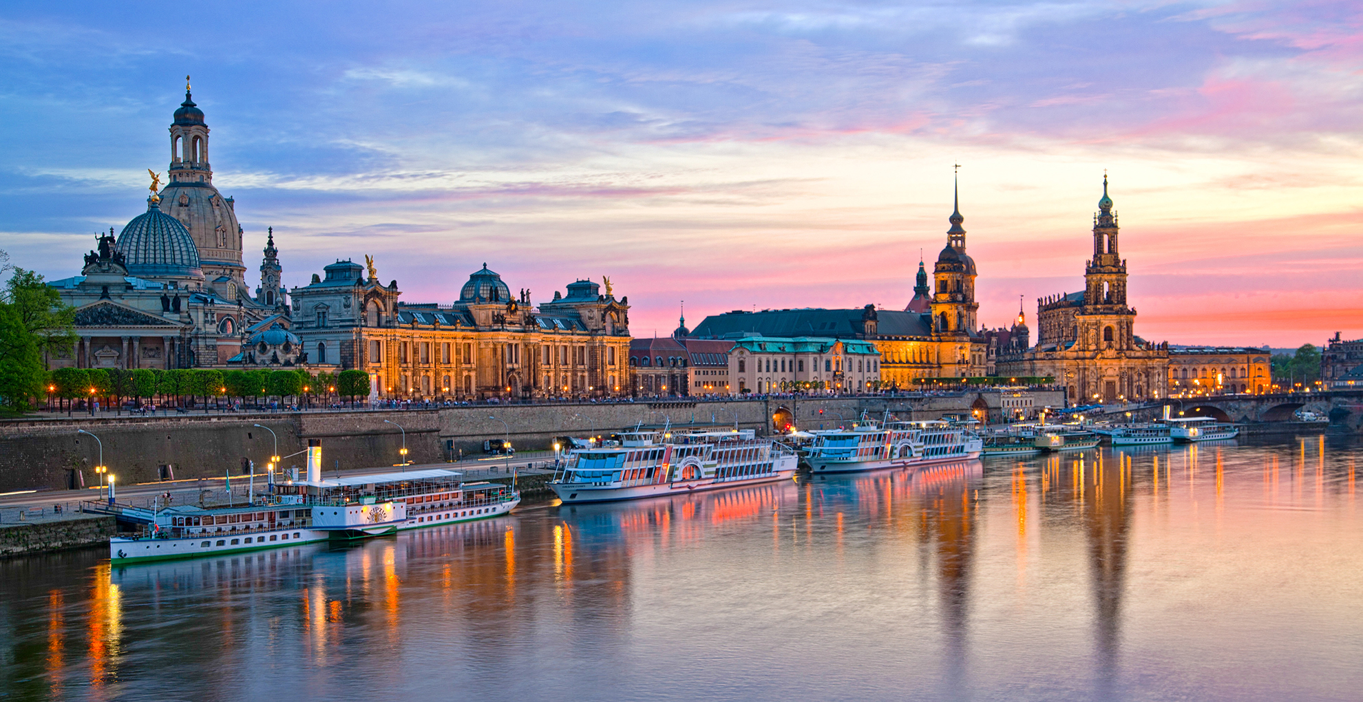 Panoramablick Dresden Elbe