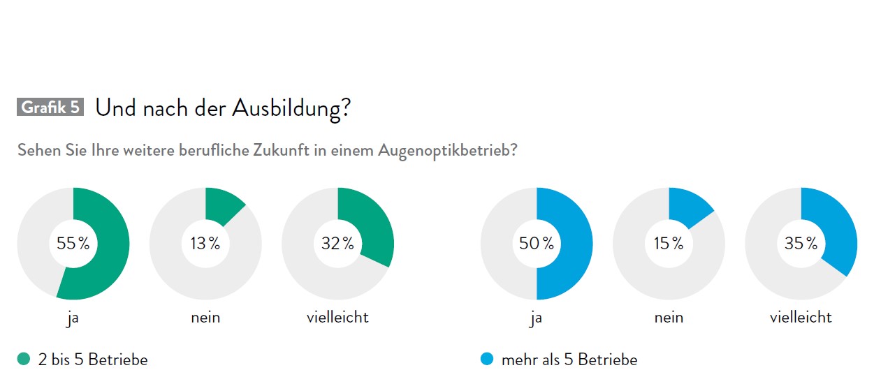 Grafik Einschätzung berufliche Zukunft nach der Ausbildung