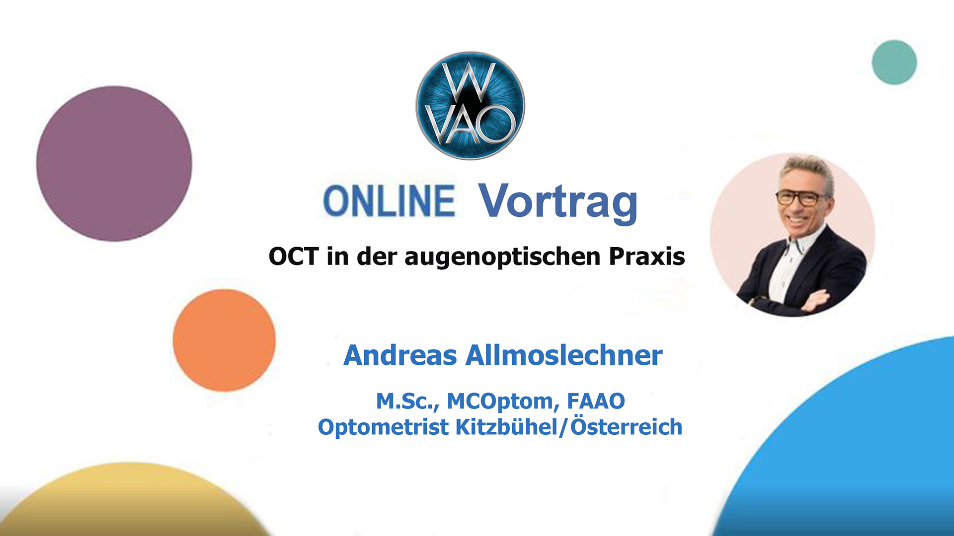 Webinar WVAO OCT in der augenoptischen Praxis