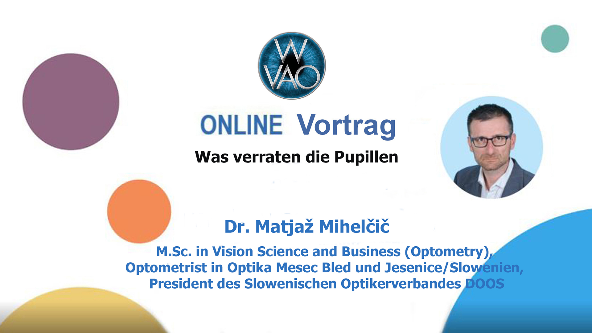 Webinar WVAO Was verraten die Pupillen