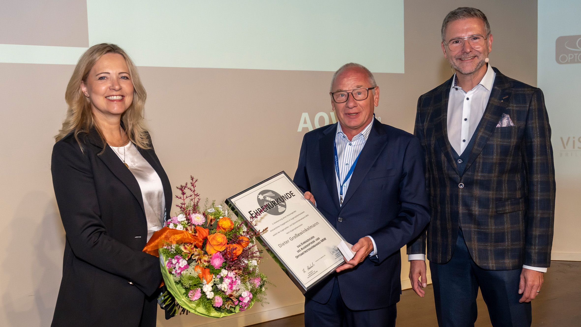 Urkundenüberreichung an Dieter Großewinkelmann