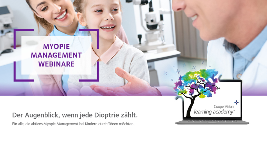Webinar zu MiSight® 1 day Einmalkontaktlinsen
